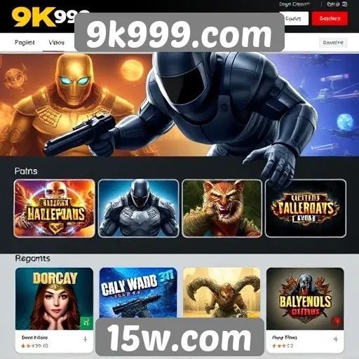 Avaliação do catálogo de jogos disponíveis em 9k999.com