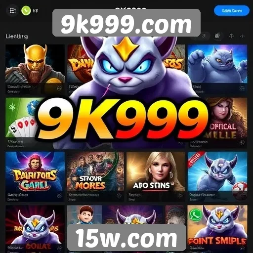 Variedade de jogos disponíveis no 9k999